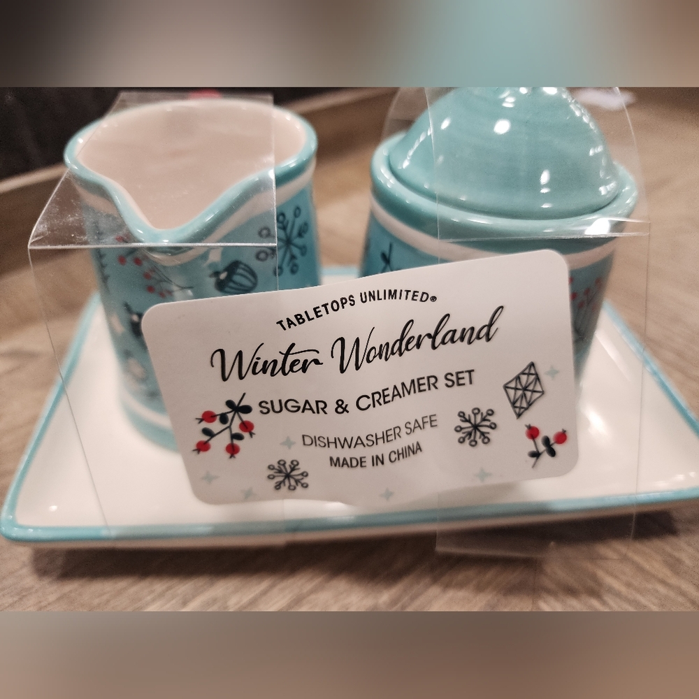 Winter Wonderland Sugar & Creamer Set